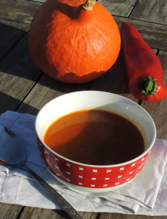 Pompoen Paprika soep - Herfstgroentensoep