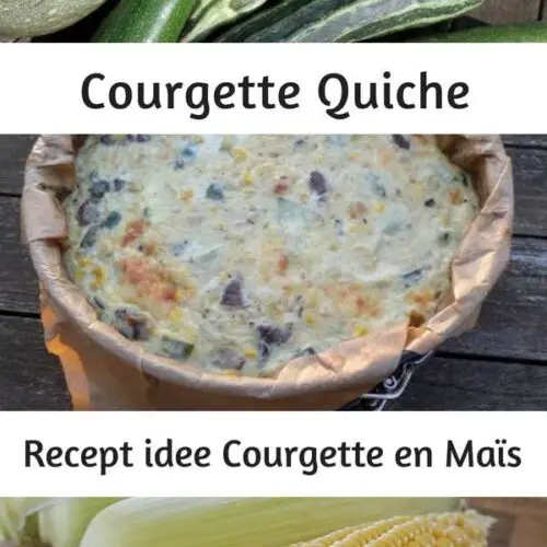 Quiche van courgettes en suikermaïs